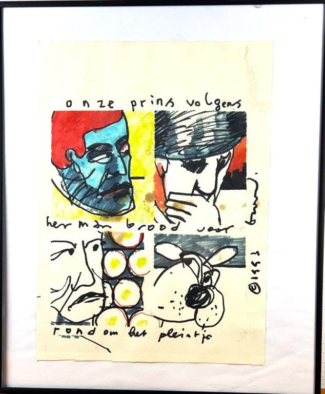 Herman Brood - Tekening - Onze prins