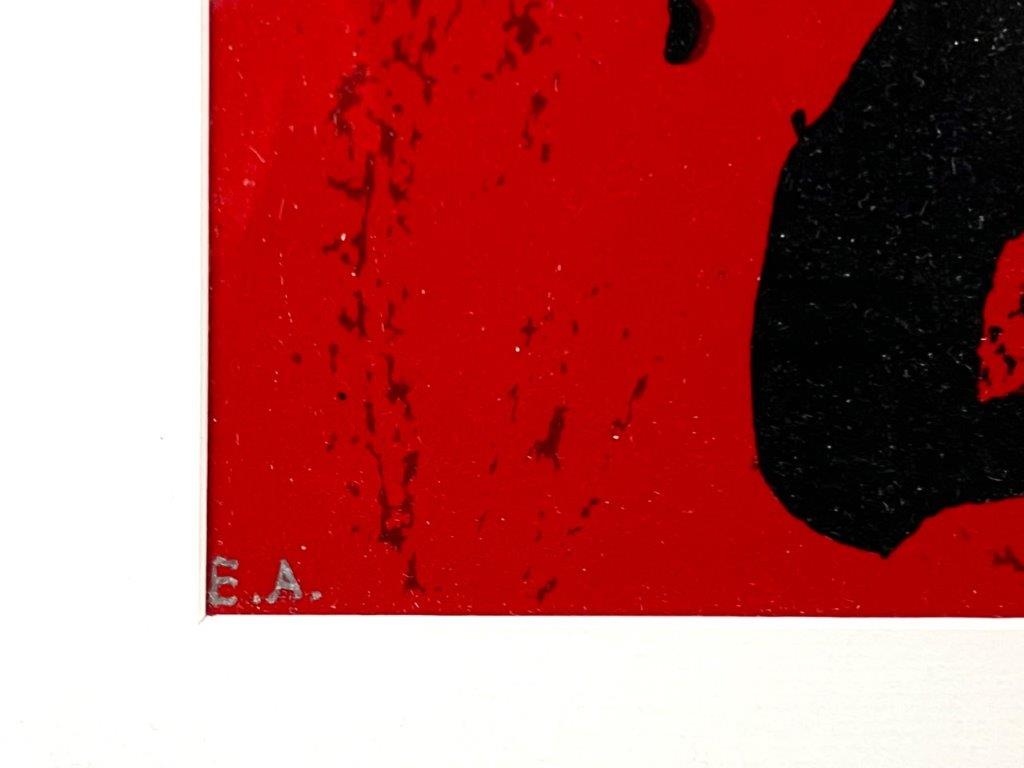 Herman Brood - Zeefdruk - Purple Haze (zilveren lijst)