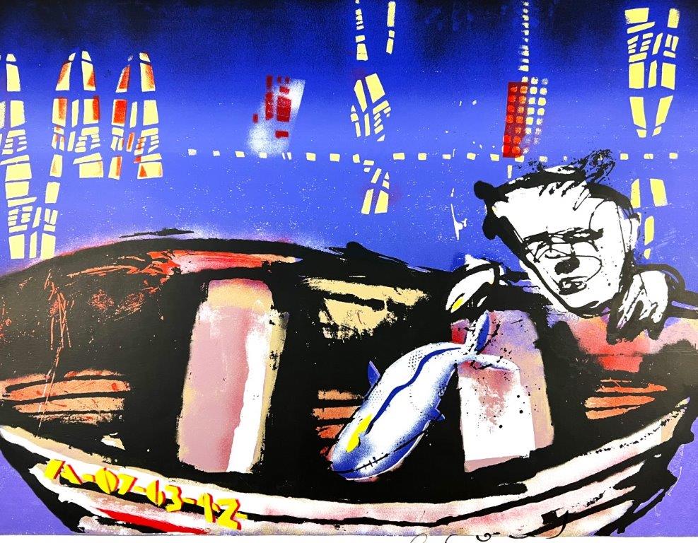 Herman Brood - Zeefdruk - Bootje