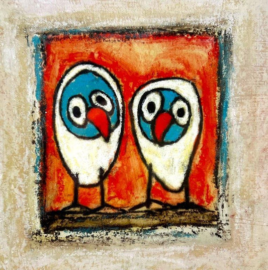 Hans Innemee - Artprint- 2 vogels