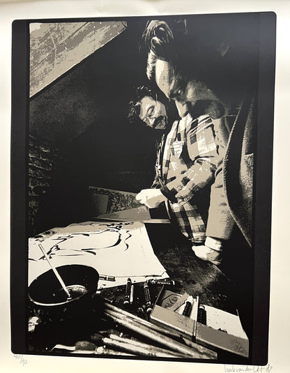 Henk van der Vet - Zeefdruk - Karel Appel en Christian Dotremont Atelier 2