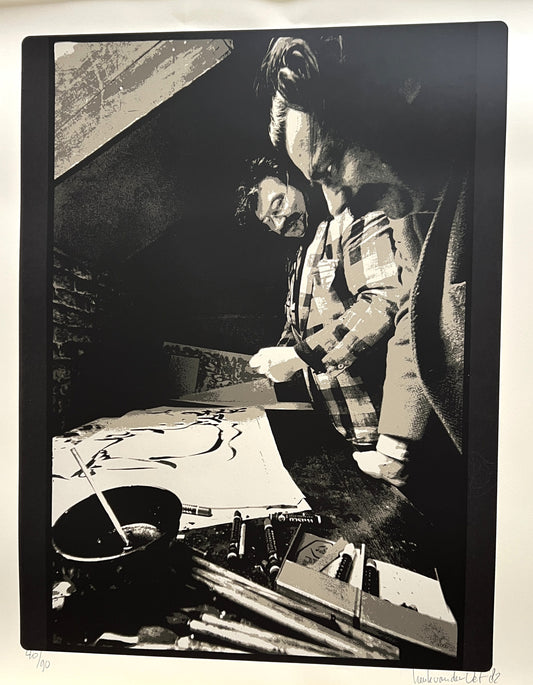 Henk van der Vet - Zeefdruk - Karel Appel en Christian Dotremont Atelier 2