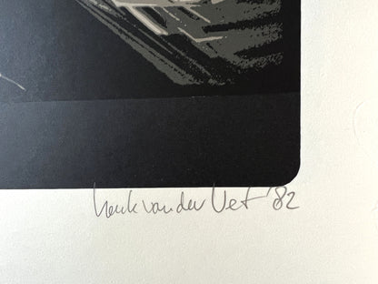 Henk van der Vet - Zeefdruk - Karel Appel en Christian Dotremont