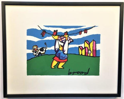 Herman Brood - zeefdruk - Wasvrouw