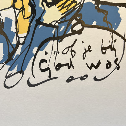 Herman Brood - Zeefdruk - Of je bij God was