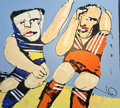 Herman Brood - Zeefdruk - Voetballers