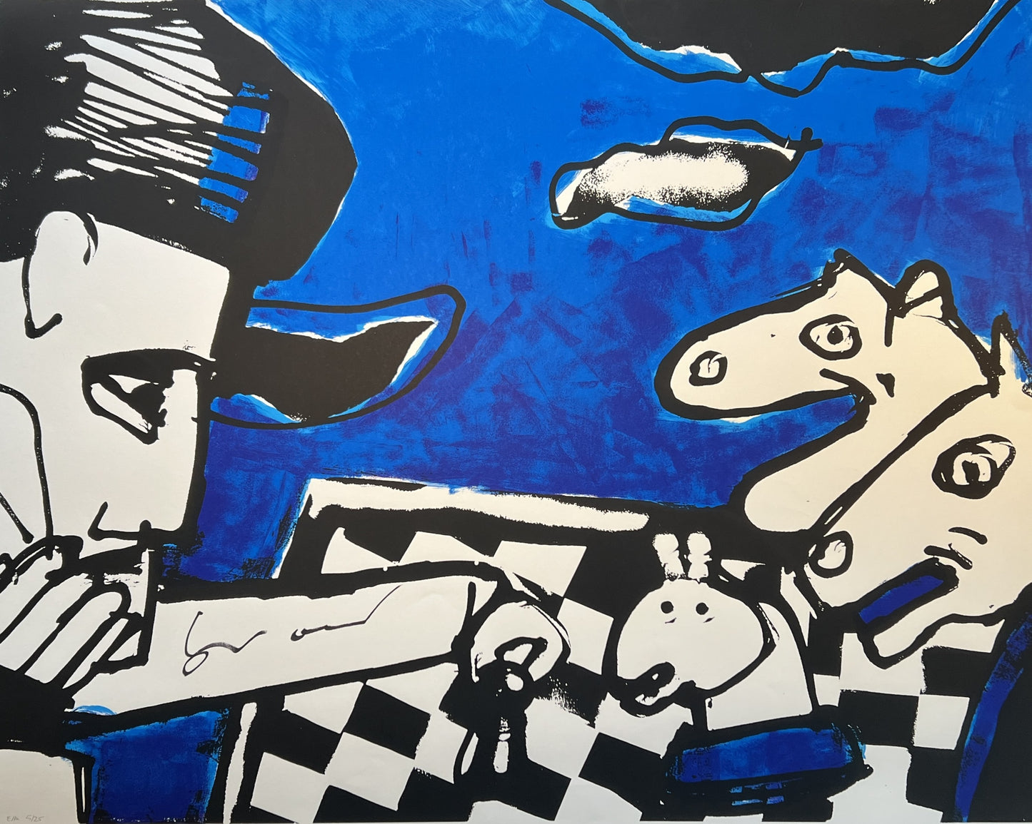 Herman Brood - Zeefdruk - Chess