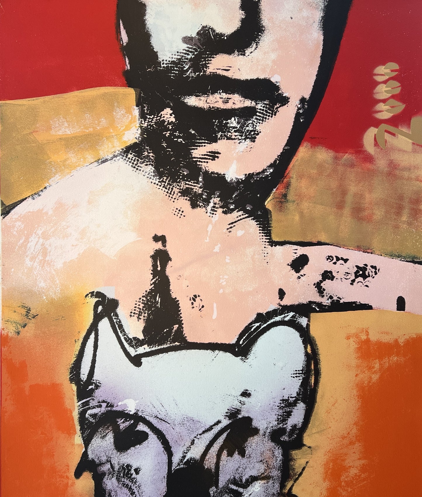 Herman Brood - Zeefdruk - Man met hond