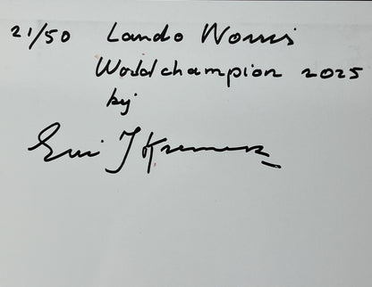 Eric Jan Kremer - Giclee - Lando Norris 2025