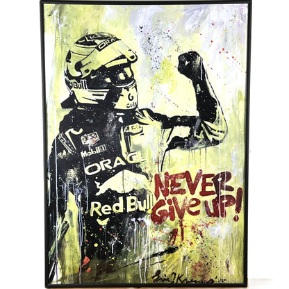 Eric Jan Kremer - Giclee - Max Verstappen Never give up