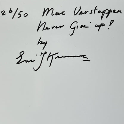 Eric Jan Kremer - Giclee - Max Verstappen Never give up