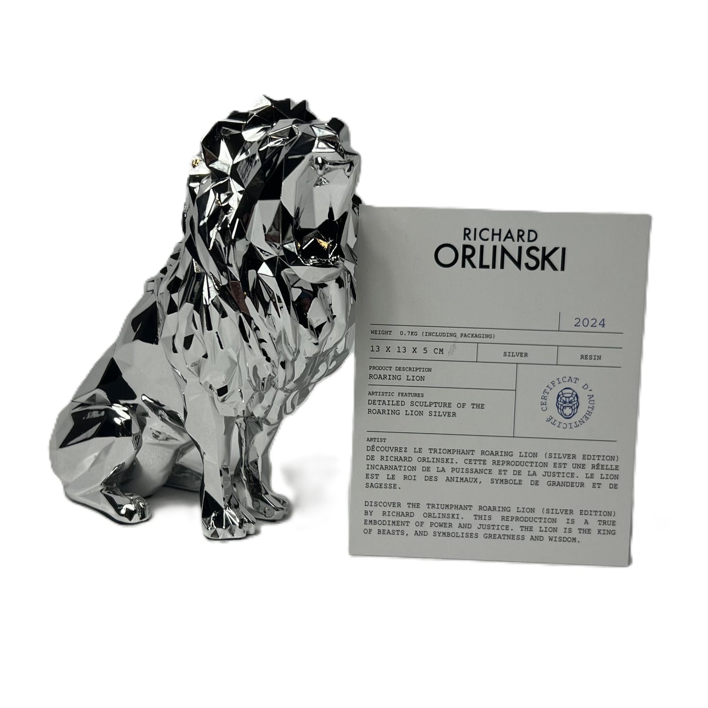 Richard Orlinski - kunstkado - Roaring Lion Spirit limited Edition