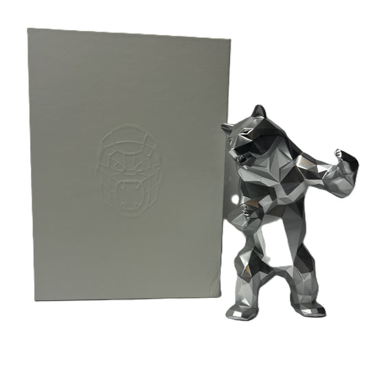 Richard Orlinski - kunstkado - Standing Bear Spirit Silver Matte edition limited Edition