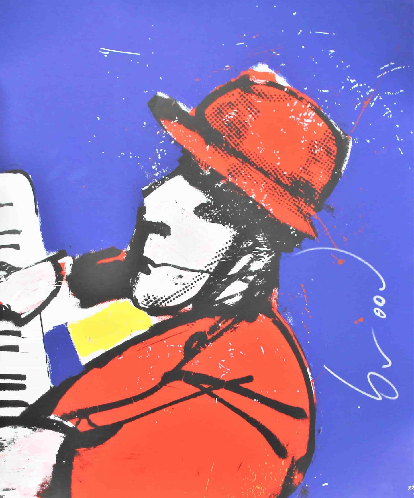 Herman Brood - Silkscreen on linen - I 2000