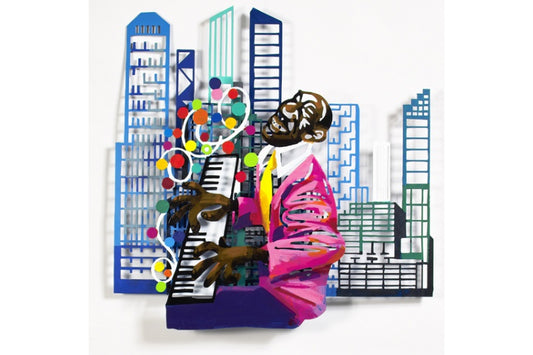 David Gerstein - Wall Sculpture - Jazz and the City - Pianist