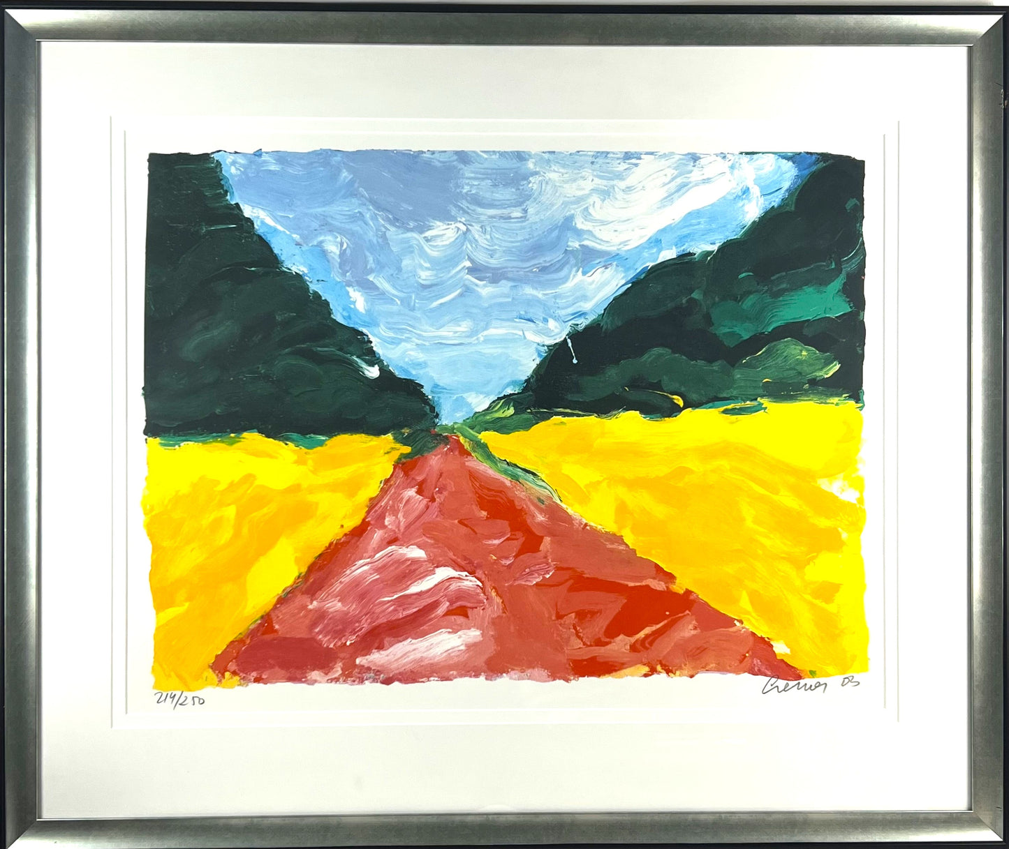 Jan Cremer - Zeefdruk - Landschap I