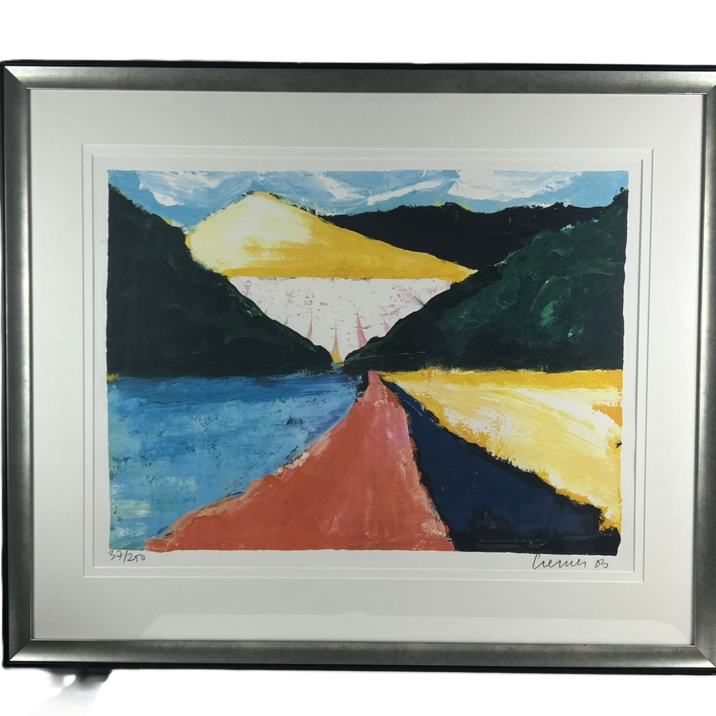 Jan Cremer - Zeefdruk - Landschap II