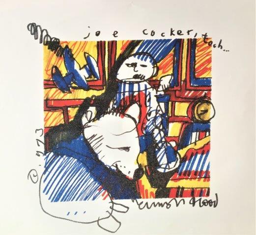 Herman Brood -litho - Joe Cocker