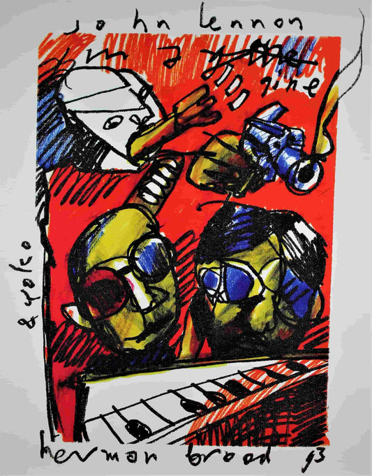 Herman Brood -litho - John Lennon