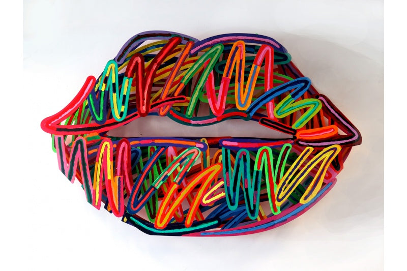 David Gerstein - Wall Sculpture - Lips Liner