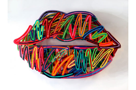 David Gerstein - Wall Sculpture - Lips Liner