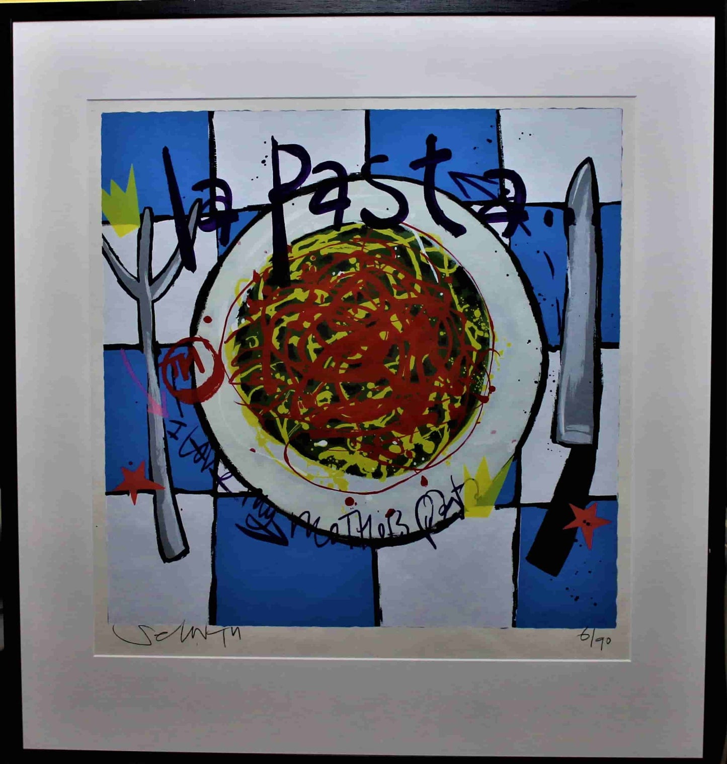 Selwyn Senatori - silkscreen - La Pasta