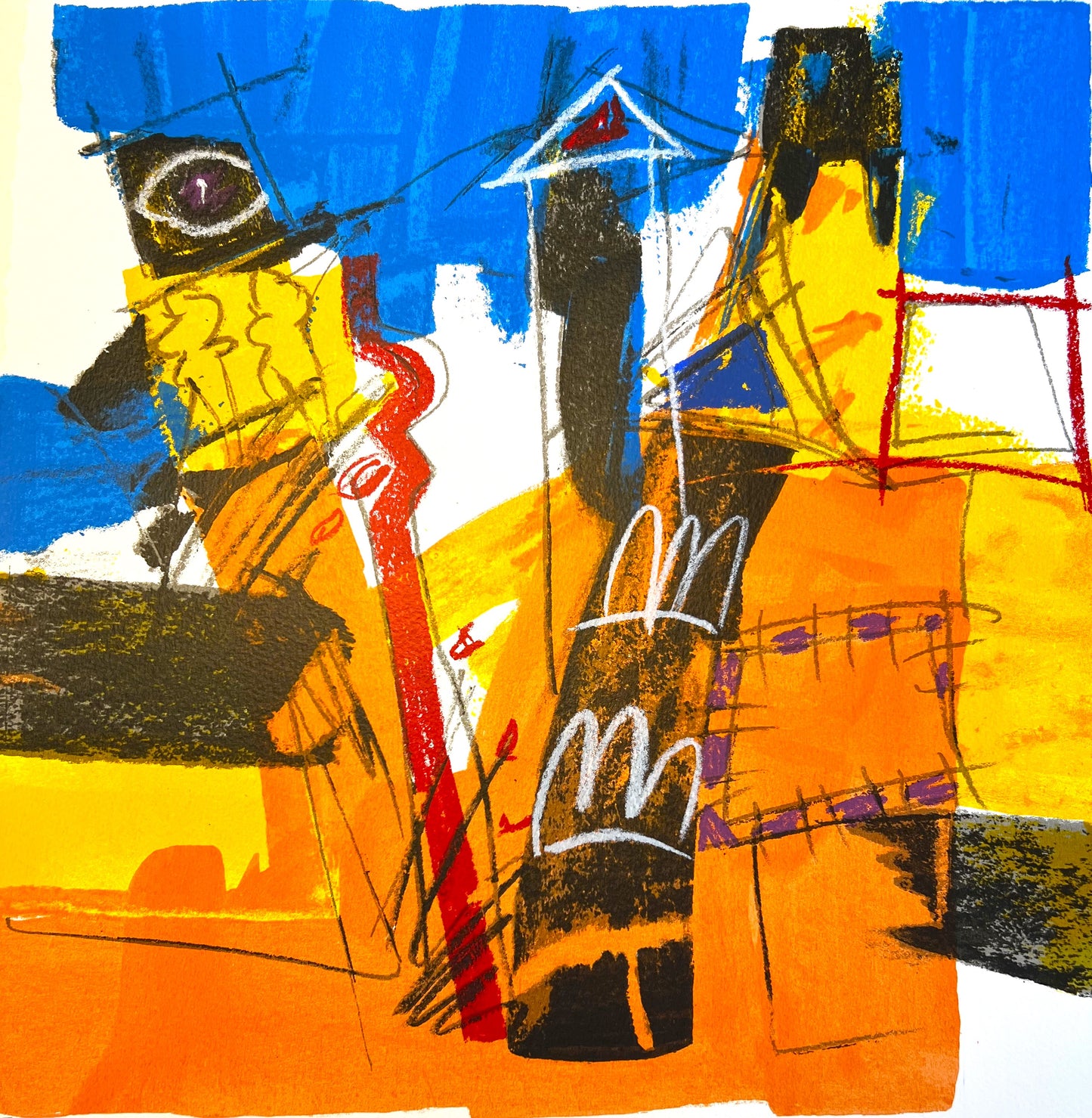 Lengvenius - Zeefdruk - Zonder titel