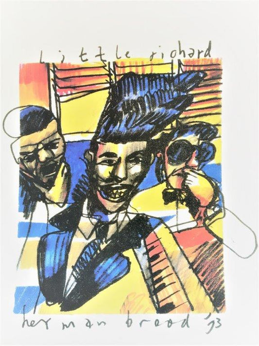 Herman Brood -litho - Little Richard