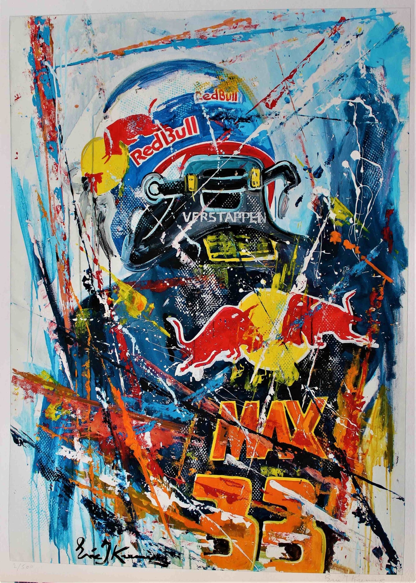 Eric Jan Kremer - Giclee - Max Verstappen