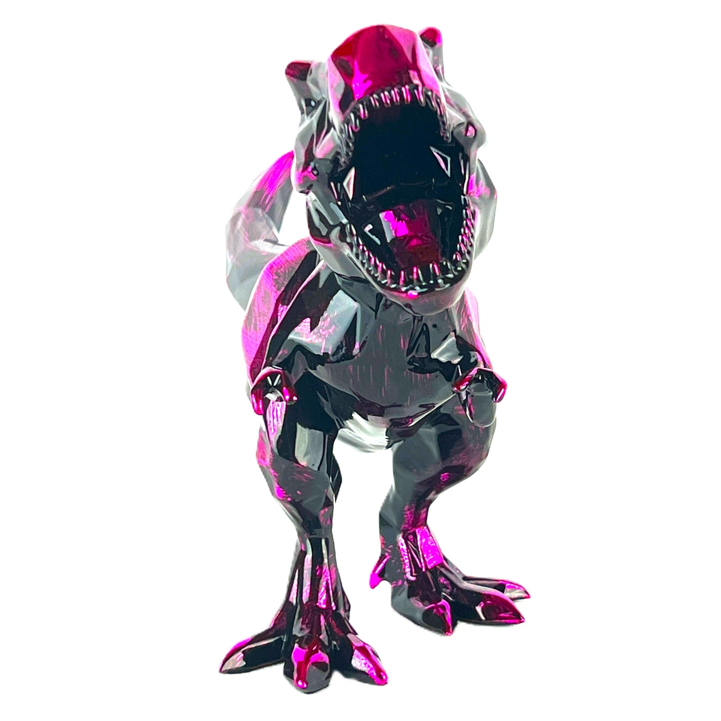Richard Orlinski - kunstkado - T-Rex Attack Brushed Neon