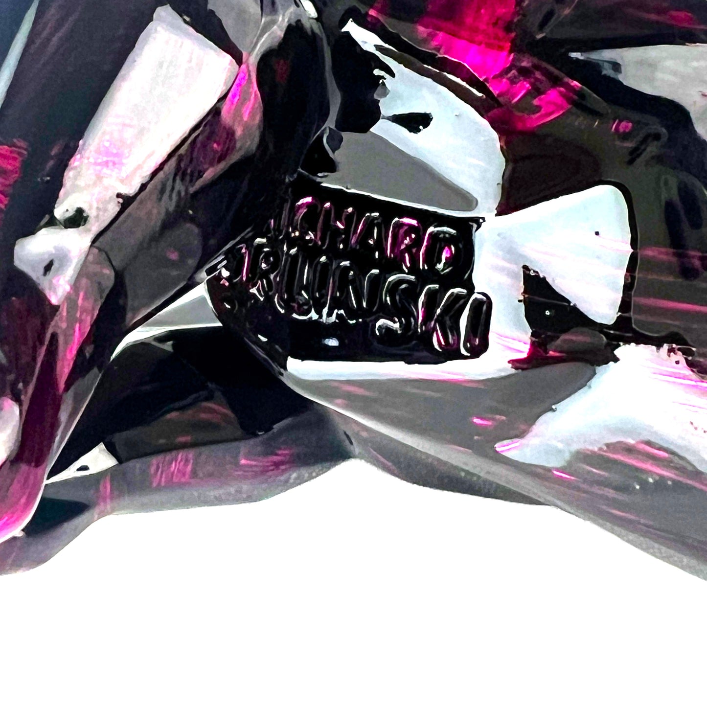 Richard Orlinski - kunstkado - T-Rex Attack Brushed Neon