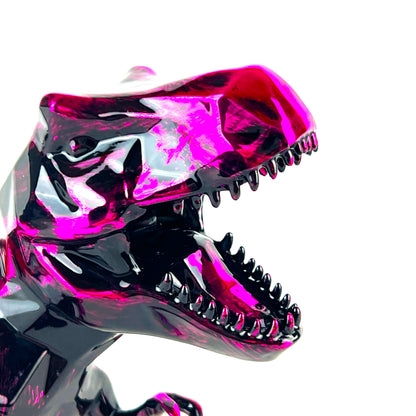 Richard Orlinski - kunstkado - T-Rex Attack Brushed Neon