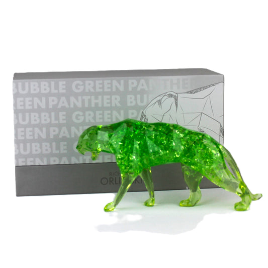 Richard Orlinski - kunstkado - Panter Bubble Groen limited Edition