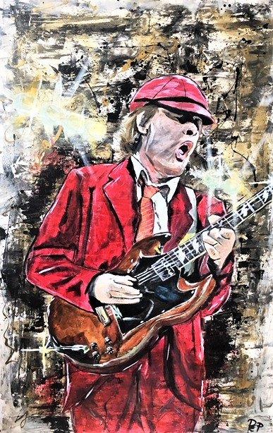 Pepijn - Schilderij - Angus Young ACDC