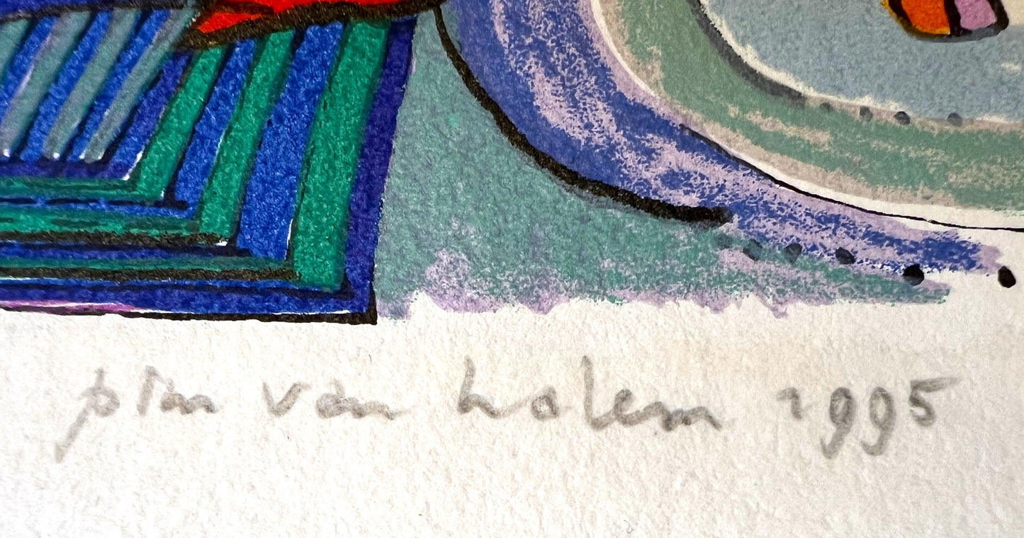 Pim van Halem - Zeefdruk - Busy bus A