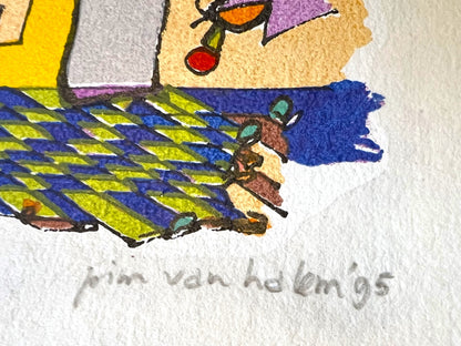 Pim van Halem - Zeefdruk - Busy bus B