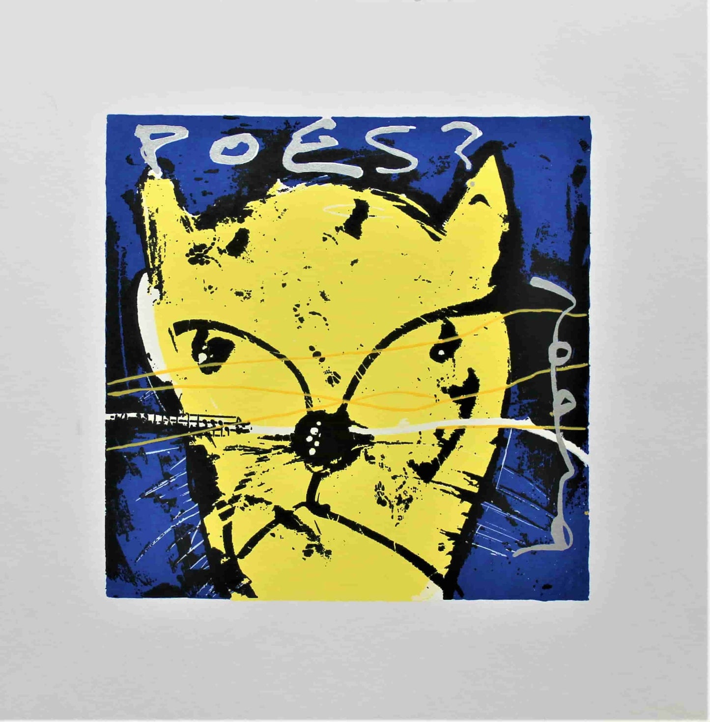 Herman Brood - zeefdruk - Poes