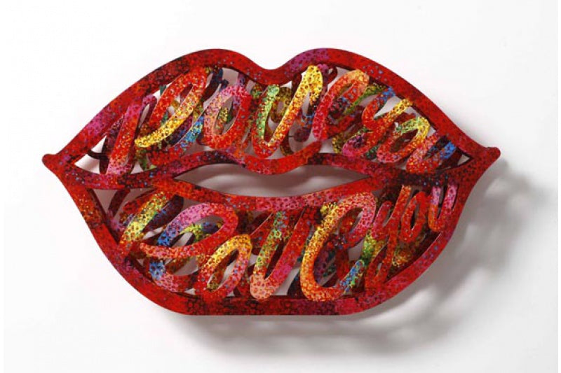 David Gerstein - Wall Sculpture - Read my Lips