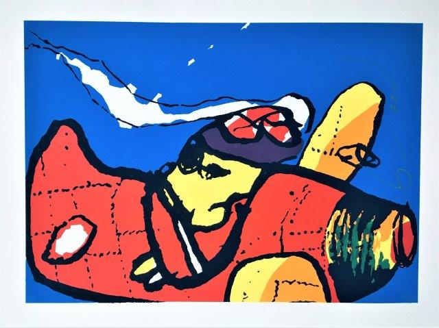 Herman Brood - Zeefdruk - Red Baron