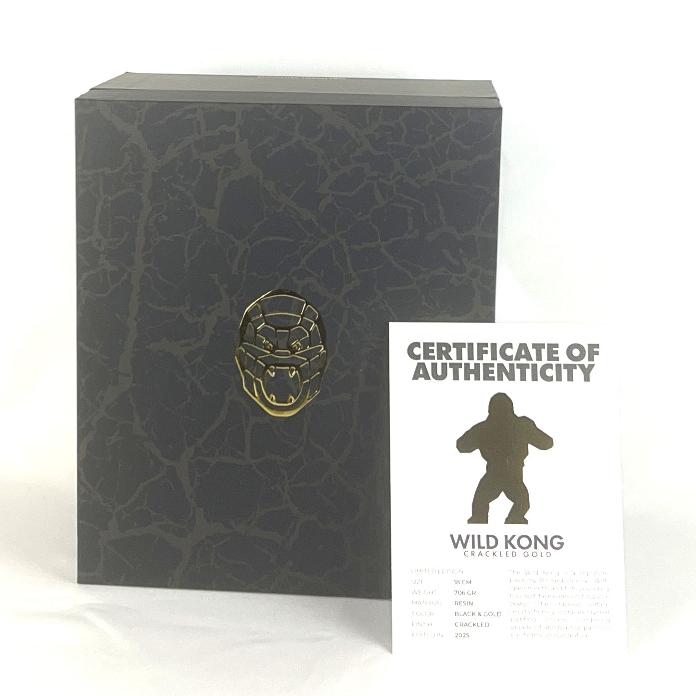 Richard Orlinski - kunstkado - Kong Cracked Gold limited Edition