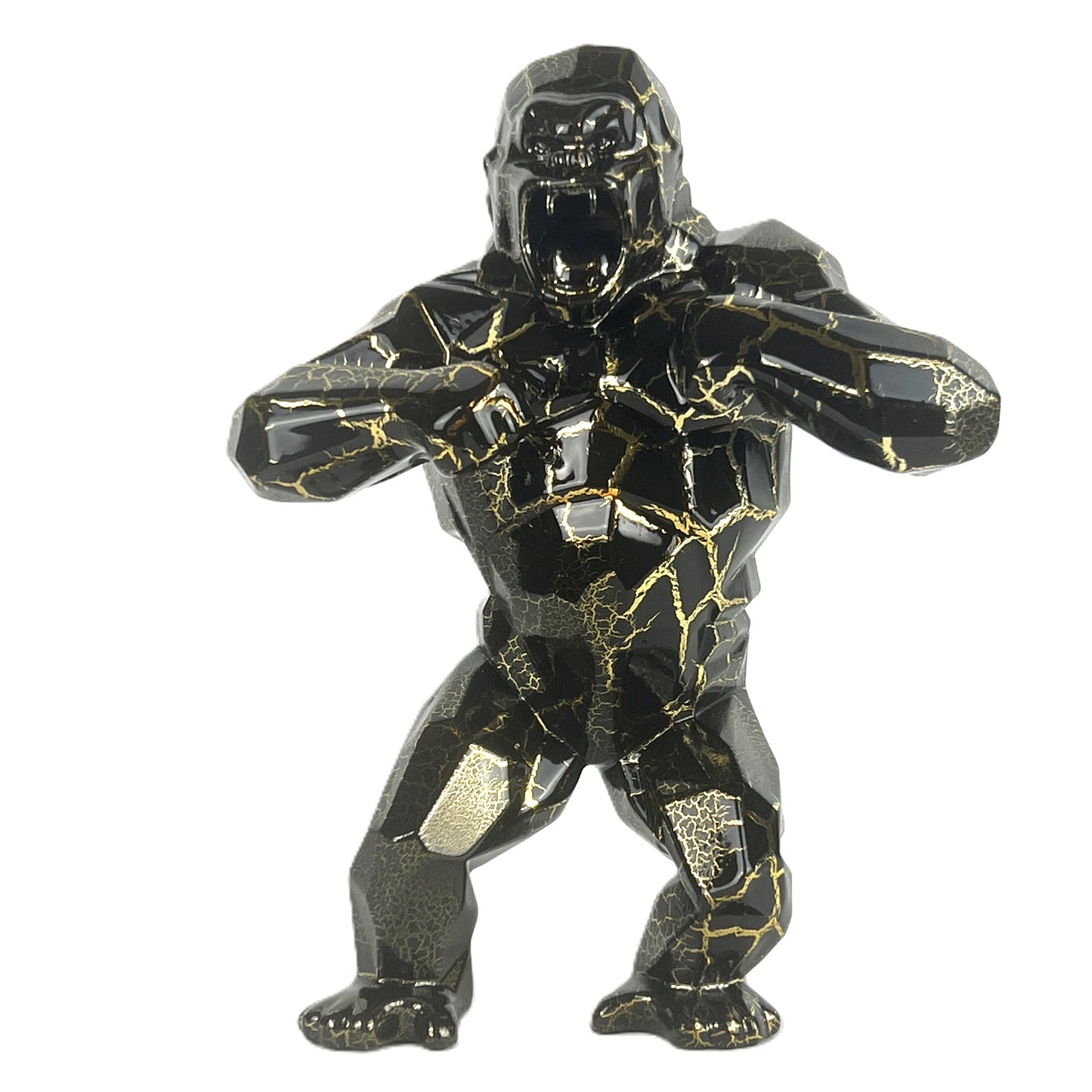 Richard Orlinski - kunstkado - Kong Cracked Gold limited Edition