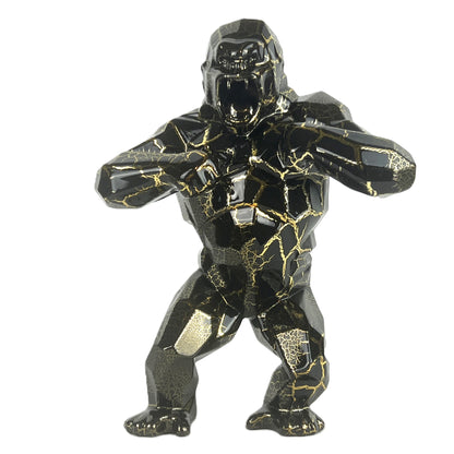 Richard Orlinski - kunstkado - Kong Cracked Gold limited Edition