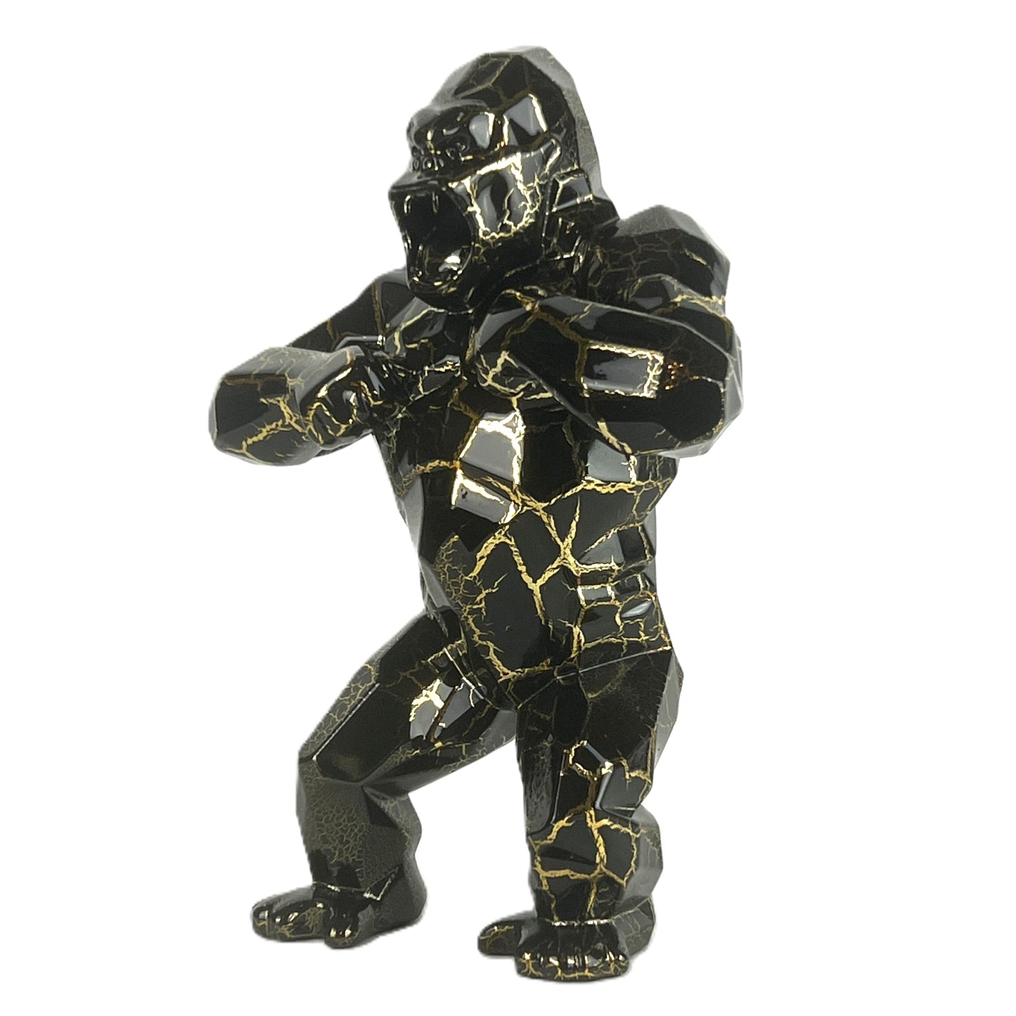 Richard Orlinski - kunstkado - Kong Cracked Gold limited Edition