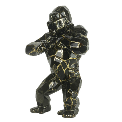 Richard Orlinski - kunstkado - Kong Cracked Gold limited Edition