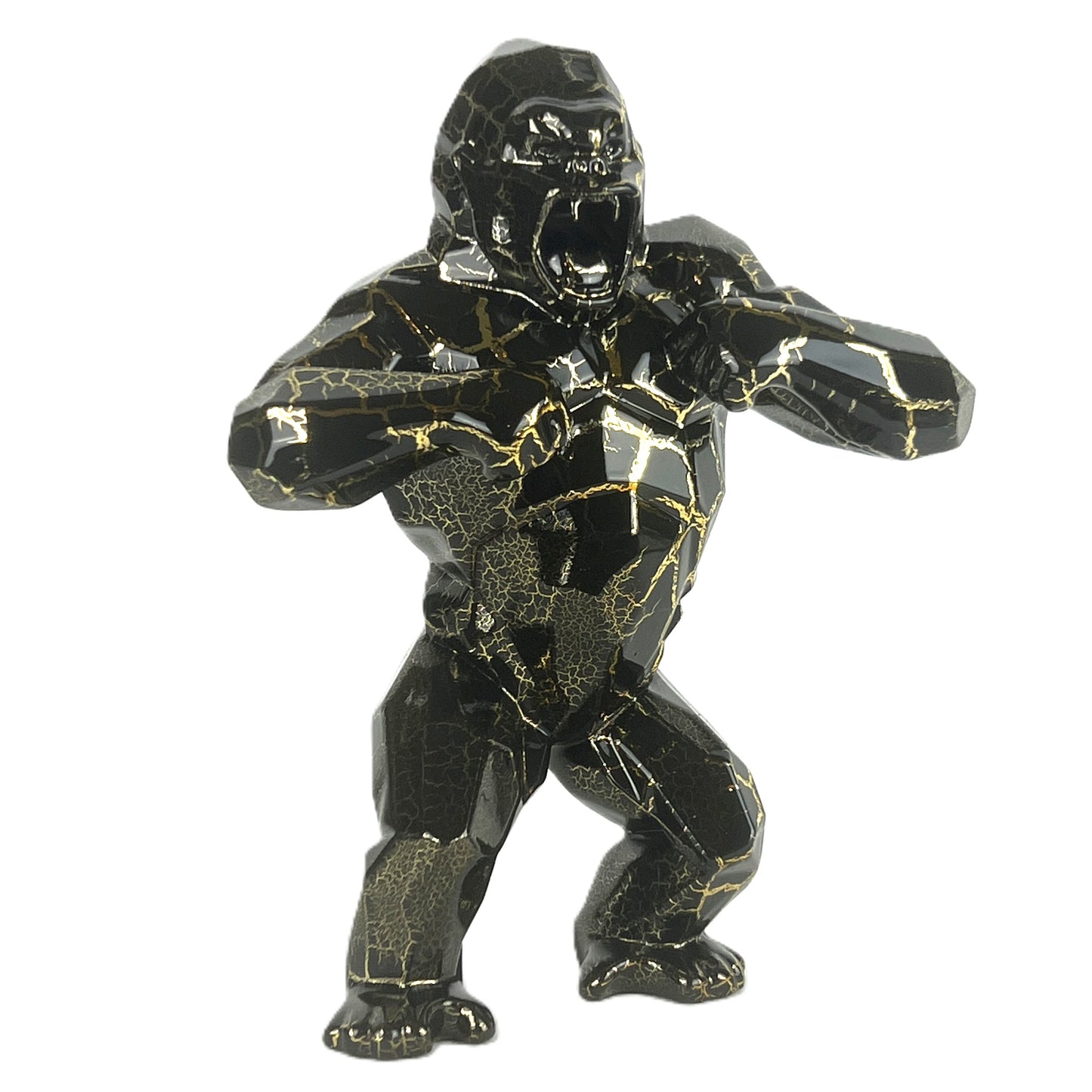 Richard Orlinski - kunstkado - Kong Cracked Gold limited Edition
