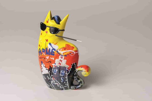 Selwyn Senatori - kunstkado - Big City Cat Yellow Zatti