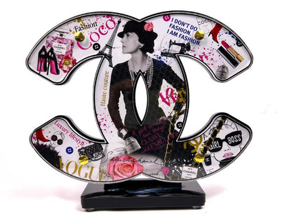 Ad van Hassel - Kunst Cadeau - Art Sculpture - Chanel kleur 20cm