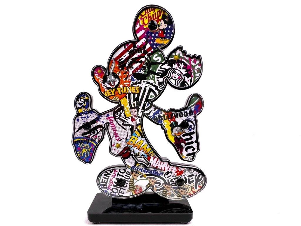 Ad van Hassel - Kunst Cadeau - Art Sculpture - Mickey 20cm