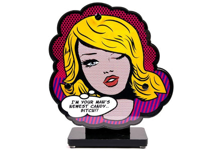 Ad van Hassel - Kunst Cadeau - Art Sculpture - Roy lichtenstein Who is that girl 20cm