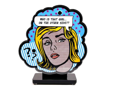 Ad van Hassel - Kunst Cadeau - Art Sculpture - Roy lichtenstein Who is that girl 20cm